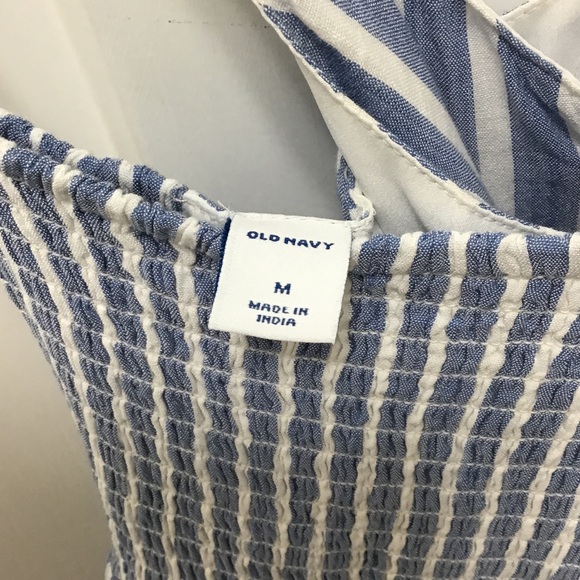 Old Navy Blue and White Striped Maxi Dress - Picture 2 of 3